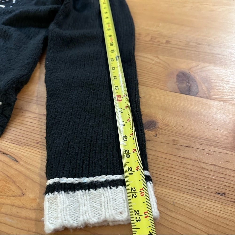 Vintage Quacker Factory Black Snowflake Sweater S/M Winter Holiday Knit - Picture 8 of 8